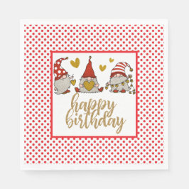 Happy Birthday Gnomes Servet