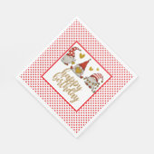 Happy Birthday Gnomes Servet (Hoek)