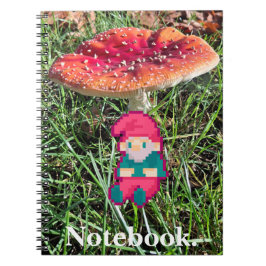 Happy Birthday, gnoom Pixelart, Pixel Art  Notitieboek