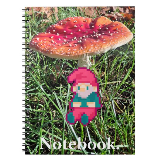 Happy Birthday, gnoom Pixelart, Pixel Art  Notitieboek (Voorkant)