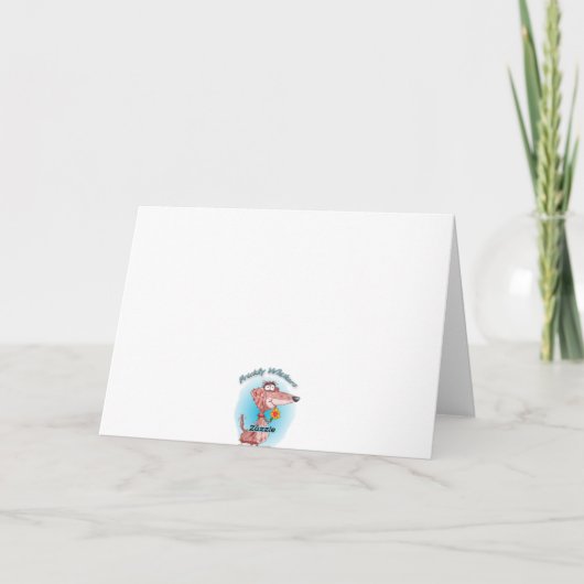 Happy Birthday Go Nuts Kaart (Achterkant)