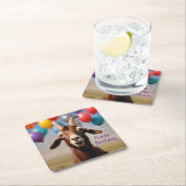 Happy Birthday Goat Kartonnen Onderzetters (Insitu)