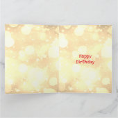 Happy Birthday Goddaughter feeëriek ontwerp Kaart (Binnen)