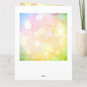 Happy Birthday Goddaughter feeëriek ontwerp Kaart (Achterkant)