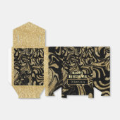 Happy Birthday Gold Glitter sparkle custom Bedankdoosjes (Uitgevouwen)