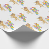 Happy Birthday Golden Retriever Cadeaupapier (Hoek)