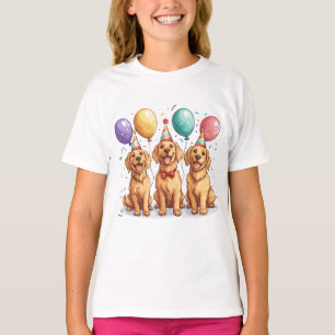Happy Birthday Golden Retriever Honden T-shirt