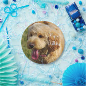 Happy Birthday Goldendole Dog Papieren Bordje (Feest)