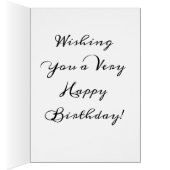 Happy Birthday Goldendoodle Dog Card (Binnen (Rechts))