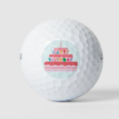 Happy Birthday Golf Balls Golfballen (Voorkant)