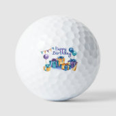 Happy Birthday Golf Balls Golfballen (Voorkant)