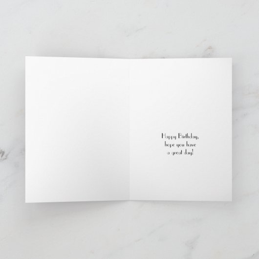 Happy Birthday Golf Kaart (Binnen)