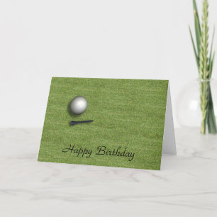 Happy Birthday golfbal Kaart