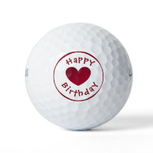 Happy Birthday golfballen van dalDesignNZ