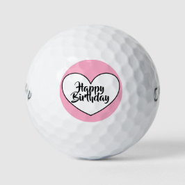 Happy Birthday golfballen van dalDesignNZ