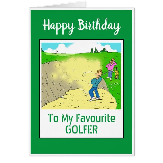 Happy Birthday Golfer (Voorkant)