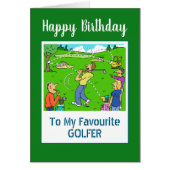 Happy Birthday Golfer (Voorkant)