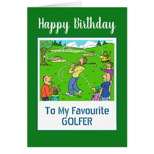 Happy Birthday Golfer (Voorkant)