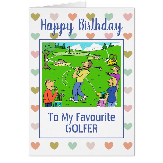 Happy Birthday Golfer (Voorkant)