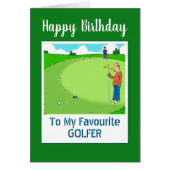 Happy Birthday Golfer (Voorkant)