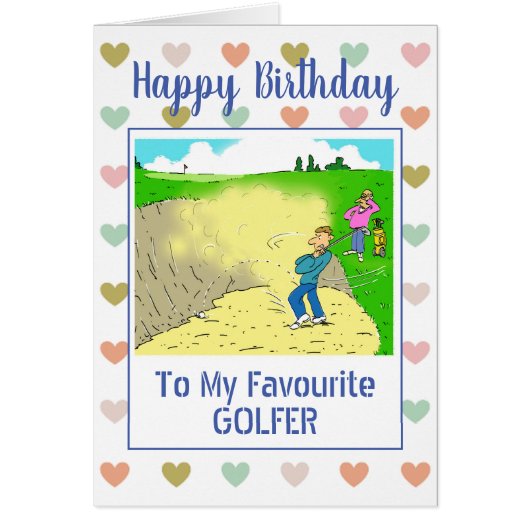 Happy Birthday Golfer (Voorkant)