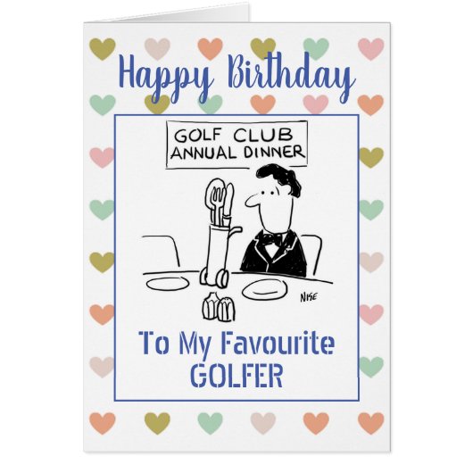 Happy Birthday Golfer (Voorkant)