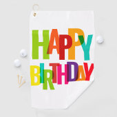 Happy Birthday Golfhanddoek