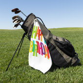 Happy Birthday Golfhanddoek
