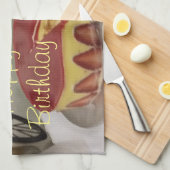 Happy Birthday Good Morning Theedoek (Quarter Fold)