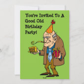 Happy Birthday - Good Old Party (oud man) Kaart (Voorkant)