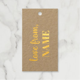 Happy Birthday Goud Elegante Typografie Cadeaulabels