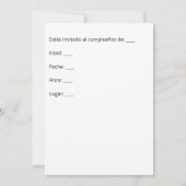 Happy Birthday Graffiti Pink Invitation editable Kaart (Achterkant)