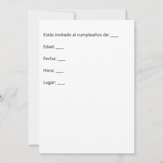 Happy Birthday Graffiti Pink Invitation editable Kaart (Achterkant)