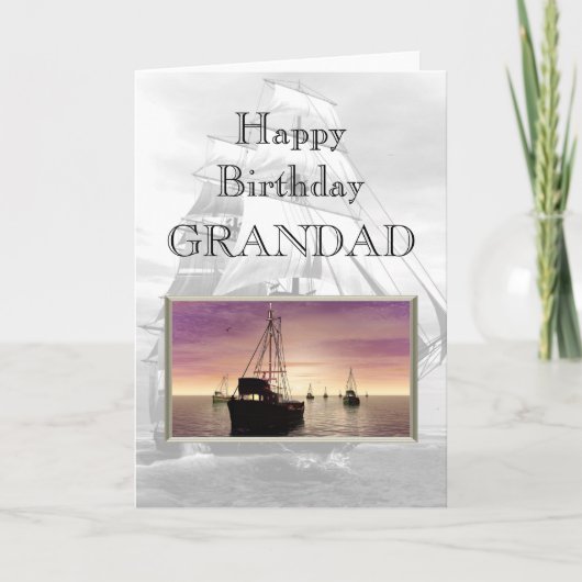 Happy Birthday Grandad Kaart (Voorkant)