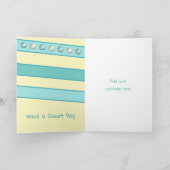 Happy Birthday Granddochter turkooise foto Kaart (Binnen)