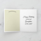 Happy Birthday Grandfather Card Kaart (Binnen)