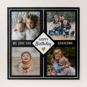 Happy Birthday Grandma 4 Photo Collage Legpuzzel
