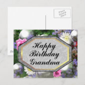 Happy Birthday Grandma Briefkaart (Voorkant / Achterkant)