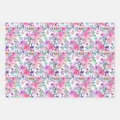 Happy Birthday Grandma Floral Inpakpapier Vel (Voorkant 3)