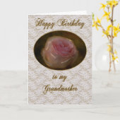 Happy Birthday Grandma Greeting Card Kaart (Gele Bloem)