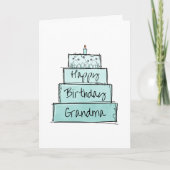 Happy Birthday Grandma Kaart (Voorkant)