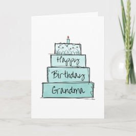 Happy Birthday Grandma Kaart