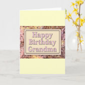 Happy Birthday Grandma Kaart (Gele Bloem)