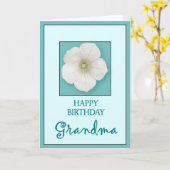 Happy Birthday Grandma Kaart (Gele Bloem)