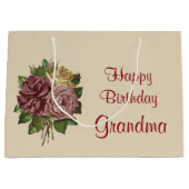 Happy Birthday Grandma Large Cadeautasje (Voorkant)