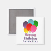 Happy Birthday Grandma Magneet (Voorkant / Achterkant)
