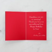 Happy Birthday Grandma Parrots Kaart (Binnen)