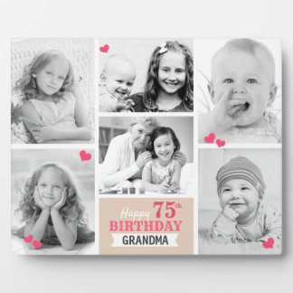 Happy Birthday Grandma Persoonlijke foto Collage Fotoplaat