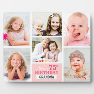 Happy Birthday Grandma Persoonlijke foto Collage Fotoplaat