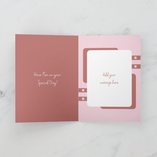 Happy Birthday Grandma voegt 6 foto's roze zalm to Kaart (Binnen)